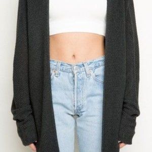 Brandy Melville Charcoal Caroline Cardigan